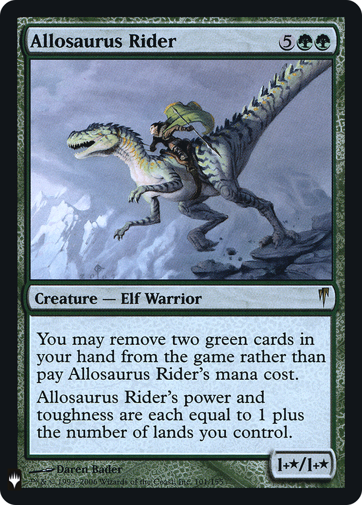 Allosaurus Rider (LIST-101)  Foil - The List