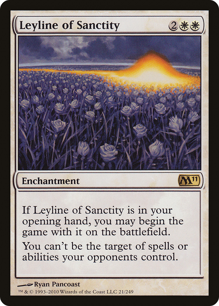 Leyline of Sanctity (M11-021)  Foil - Magic 2011