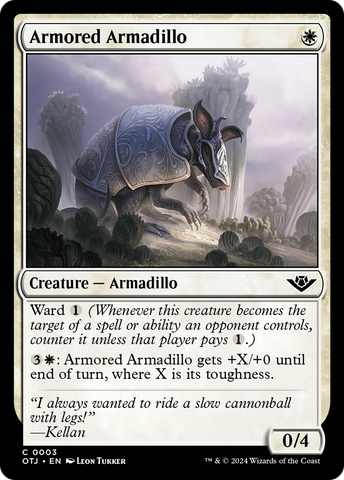 Armored Armadillo (OTJ-003)  - Outlaws of Thunder Junction