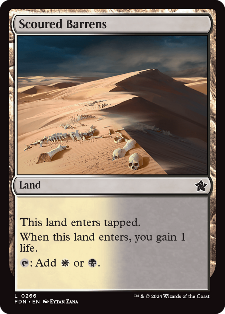 Scoured Barrens (FDN-266)  Foil - Foundations
