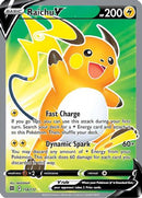Raichu V (Full Art) 158/172  - Holofoil SWSH09 Brilliant Stars - Ultra Rare