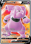 Granbull V (Full Art) 159/172  - Holofoil SWSH09 Brilliant Stars - Ultra Rare