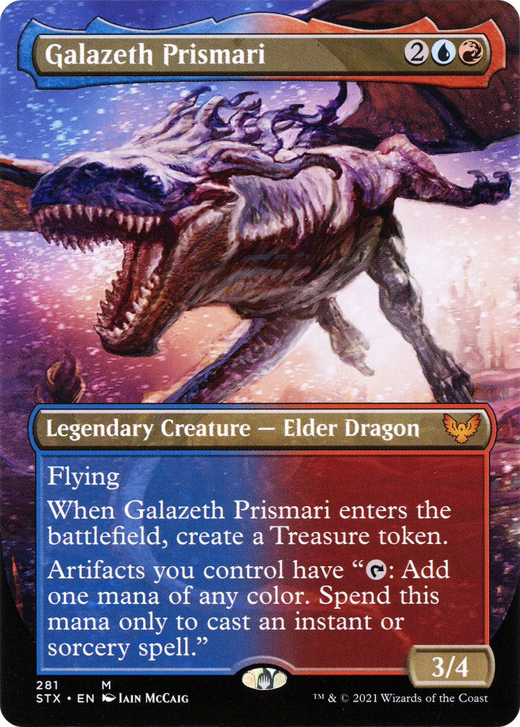 Galazeth Prismari (Borderless) (STX-281)  Foil - Strixhaven: School of Mages
