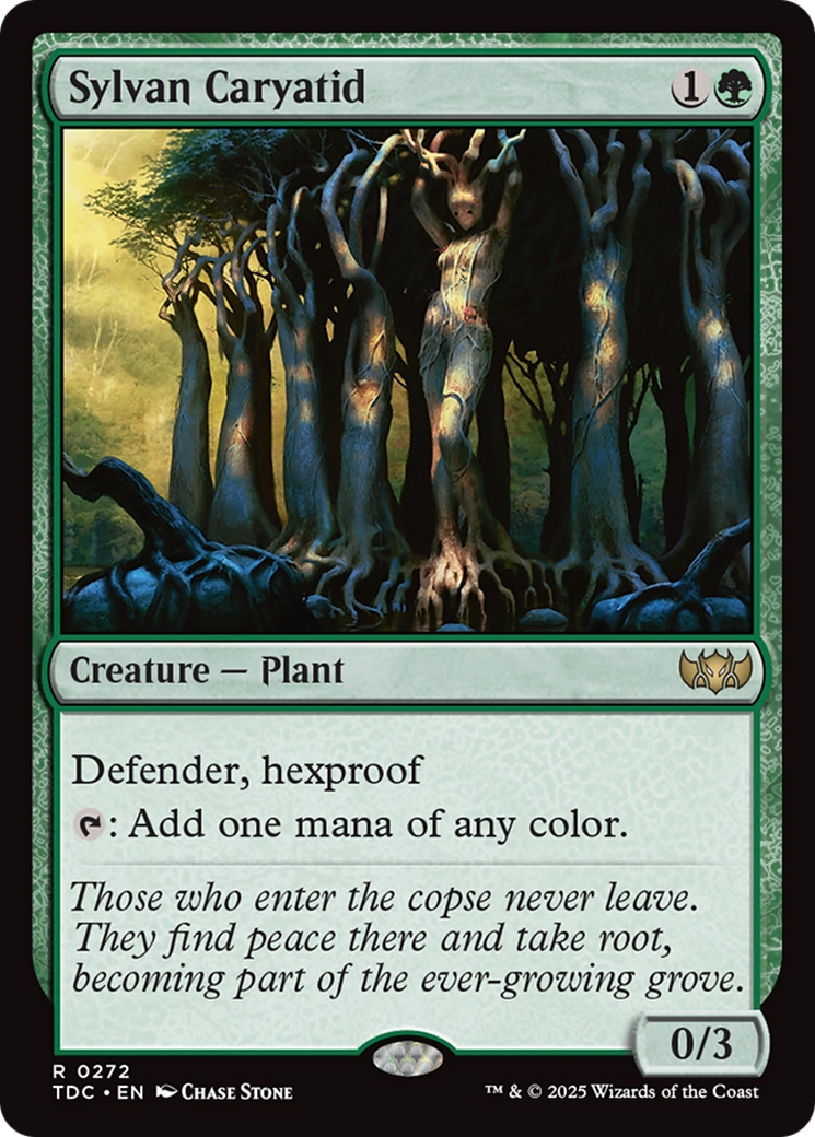 Sylvan Caryatid (TDC-272) - Commander: Tarkir: Dragonstorm
