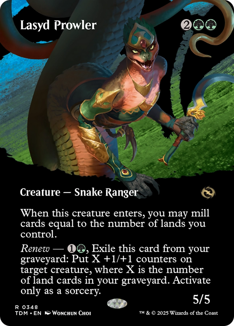 Lasyd Prowler (Borderless) (TDM-348) - Tarkir: Dragonstorm: (Showcase) (Borderless)