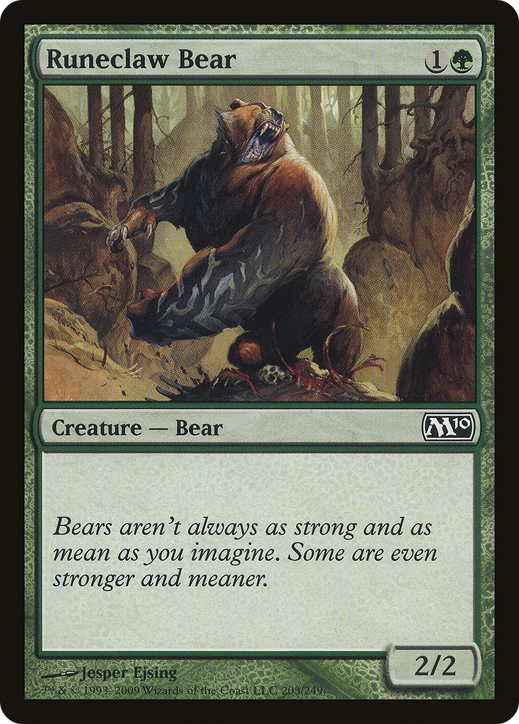 Runeclaw Bear (M10-203)  Foil - Magic 2010