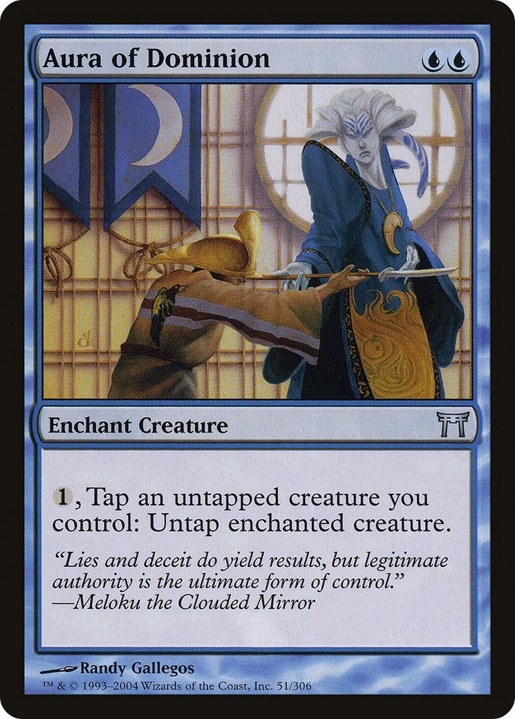 Aura of Dominion (CHK-051)  - Champions of Kamigawa