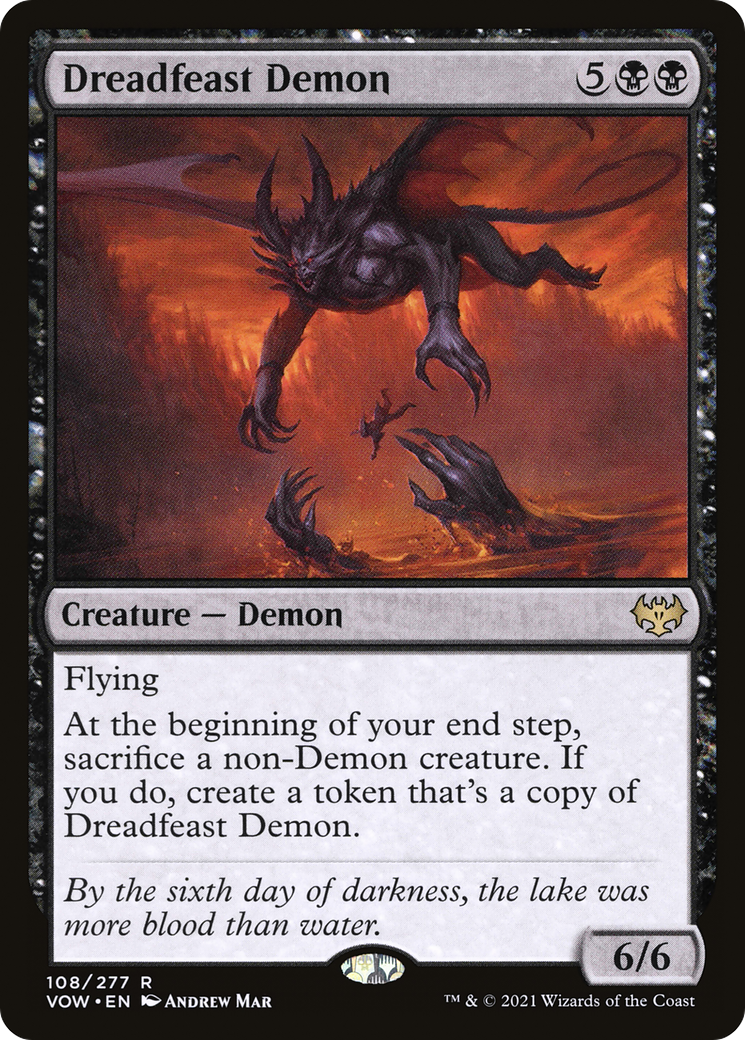 Dreadfeast Demon (VOW-108)  - Innistrad: Crimson Vow