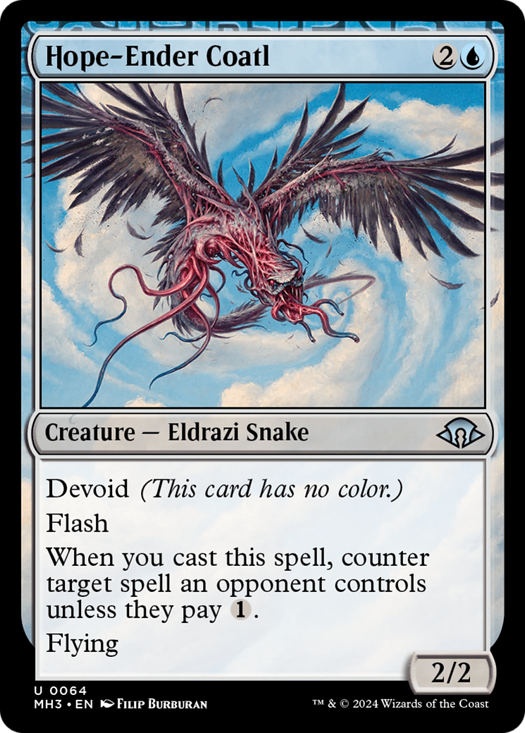 Hope-Ender Coatl (MH3-064)  - Modern Horizons 3: (devoid)