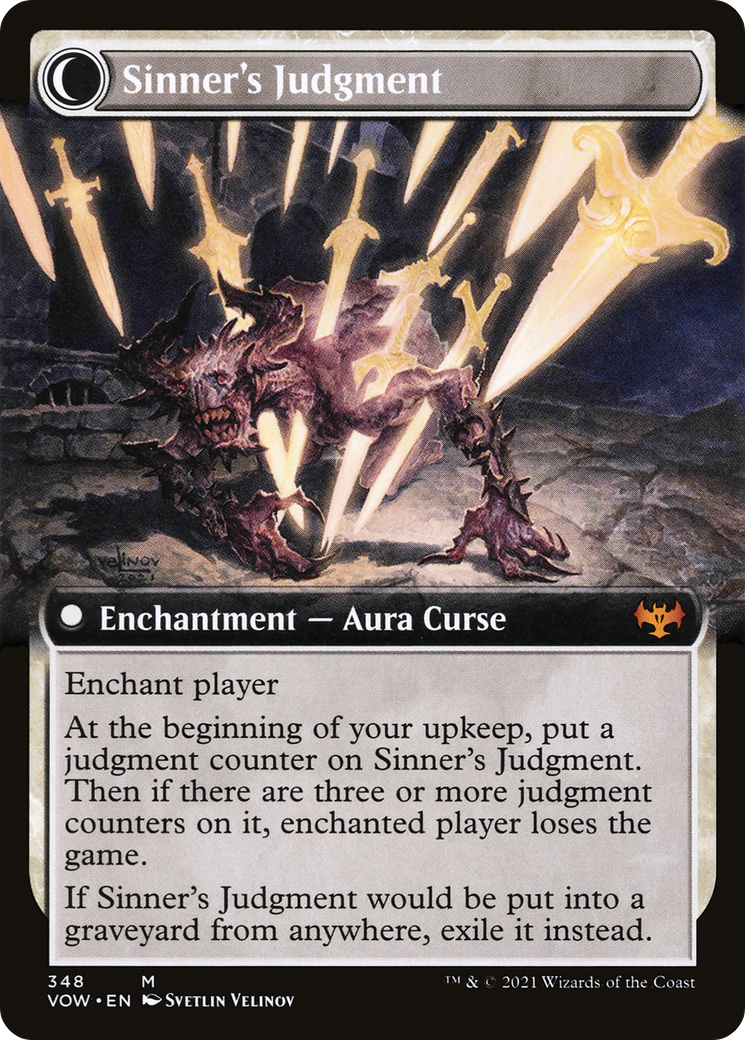Faithbound Judge (Extended Art) (VOW-348) - Innistrad: Crimson Vow: (Extended Art, Double Faced Transform) Foil