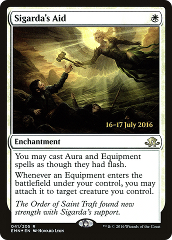 Sigarda's Aid (PRE-041)  Foil - Eldritch Moon Promos