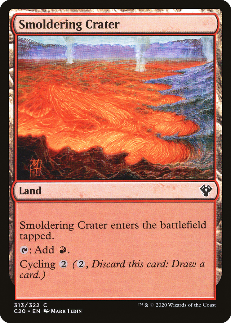 Smoldering Crater (C20-313)  - Commander 2020