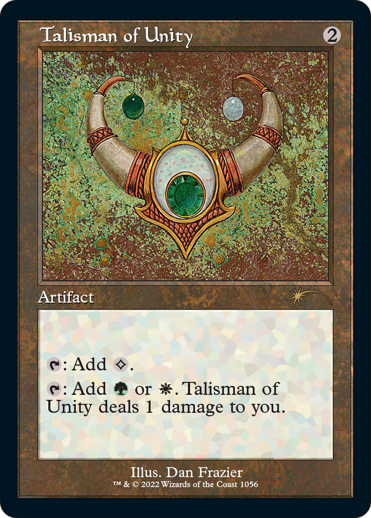 Talisman of Unity (Retro Frame) (SLD-1056) - Secret Lair Drop Etched Foil