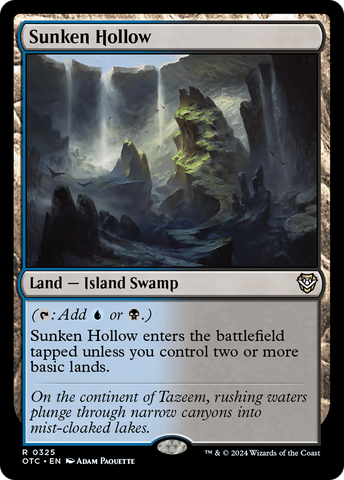 Sunken Hollow (OTC-325)  - Outlaws of Thunder Junction Commander