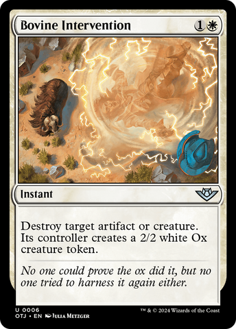Bovine Intervention (OTJ-006)  Foil - Outlaws of Thunder Junction