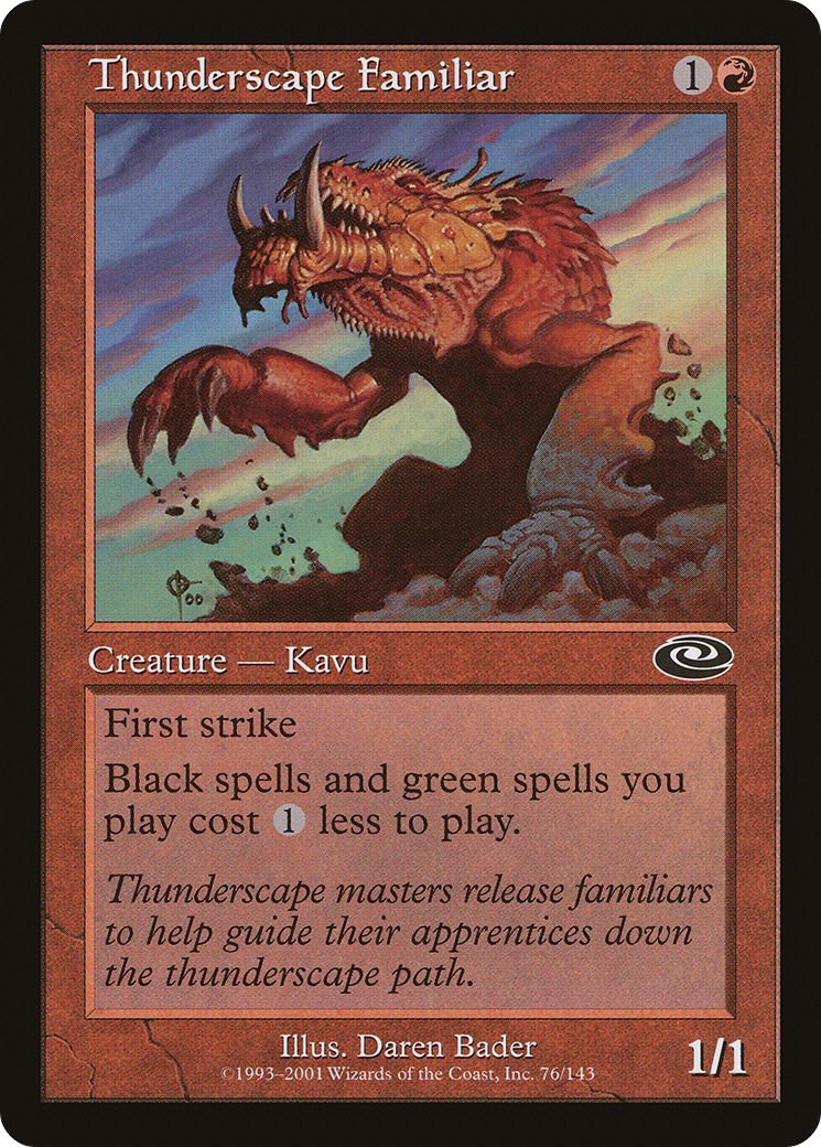 Thunderscape Familiar (PLS-076)  - Planeshift