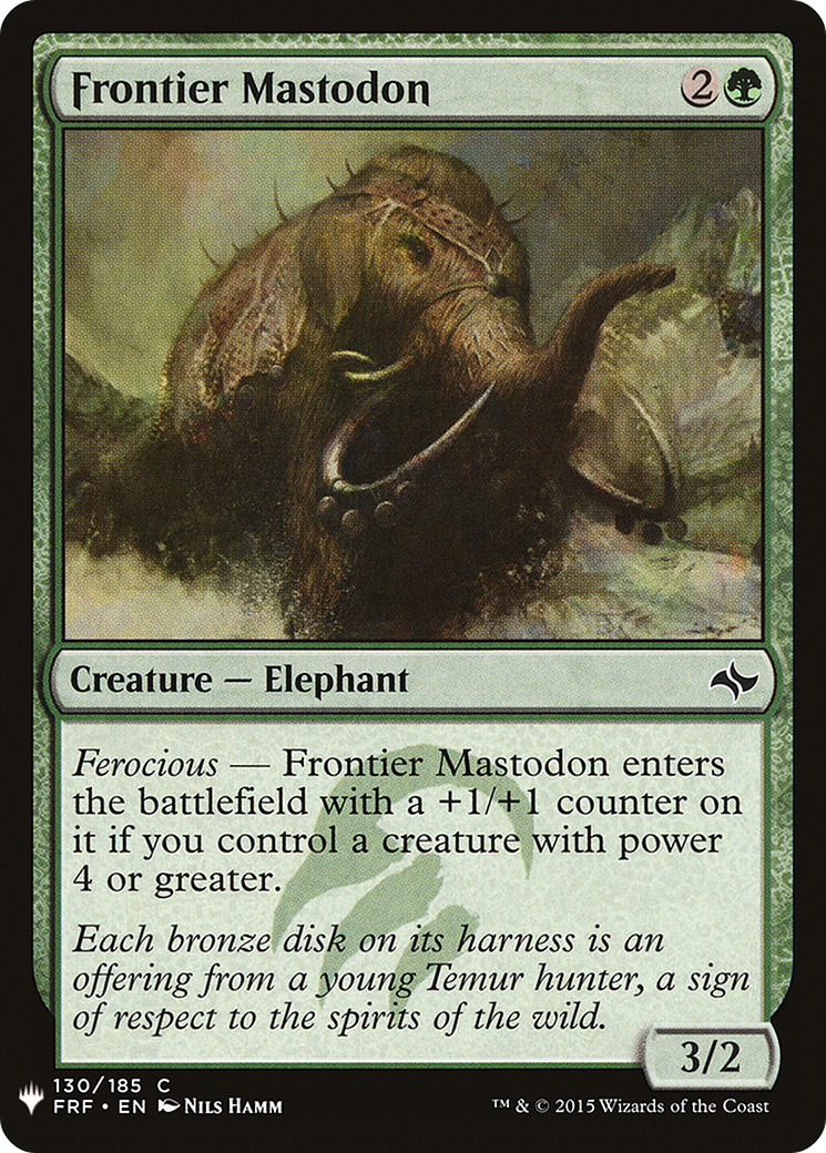 Frontier Mastodon (LIST-130)  - The List