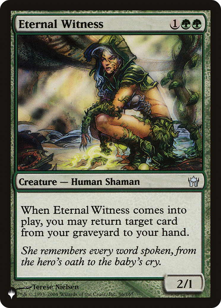 Eternal Witness (5DN) (LIST-86/165)  - The List