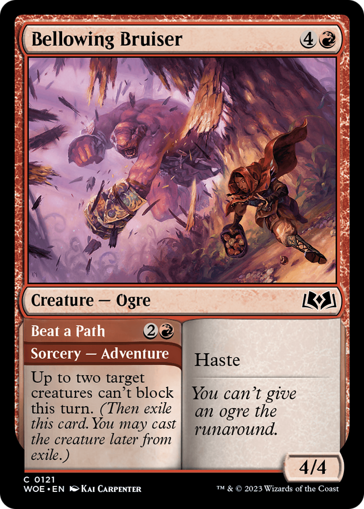 Bellowing Bruiser (WOE-121)  Foil - Wilds of Eldraine
