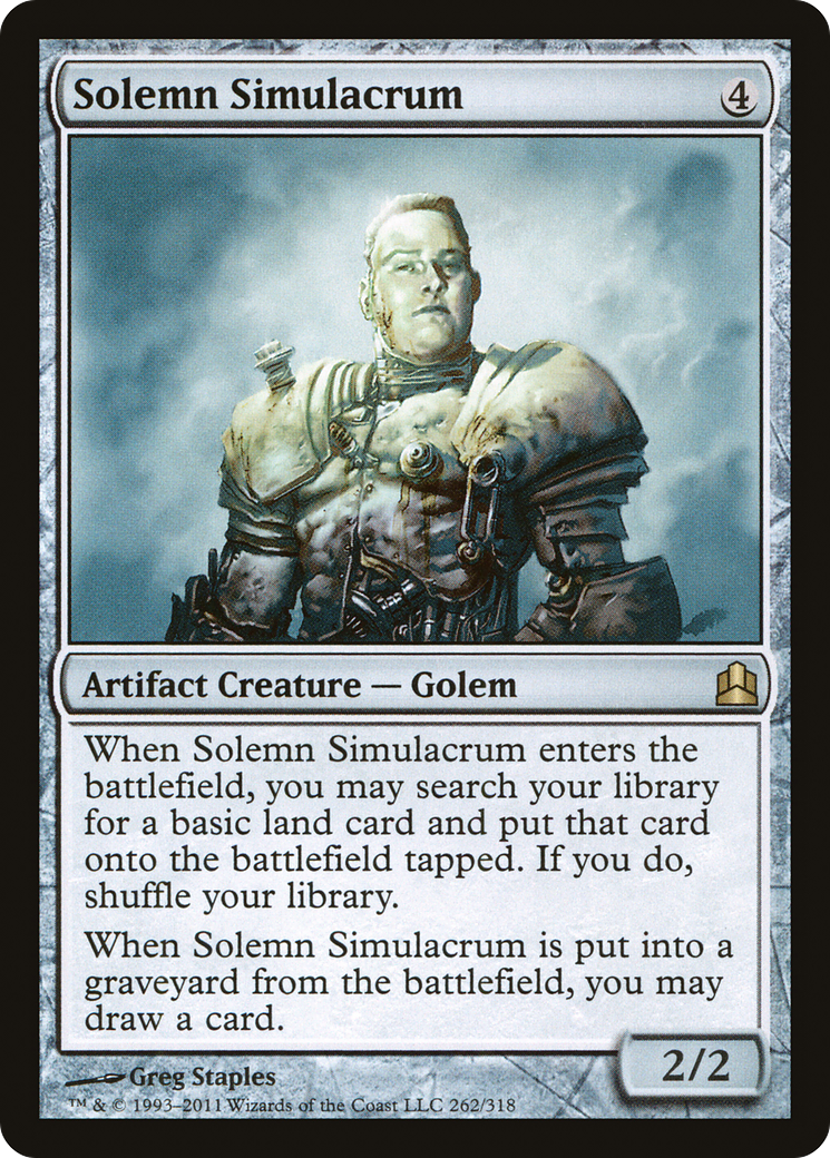 Solemn Simulacrum (CMD-262)  - Commander 2011