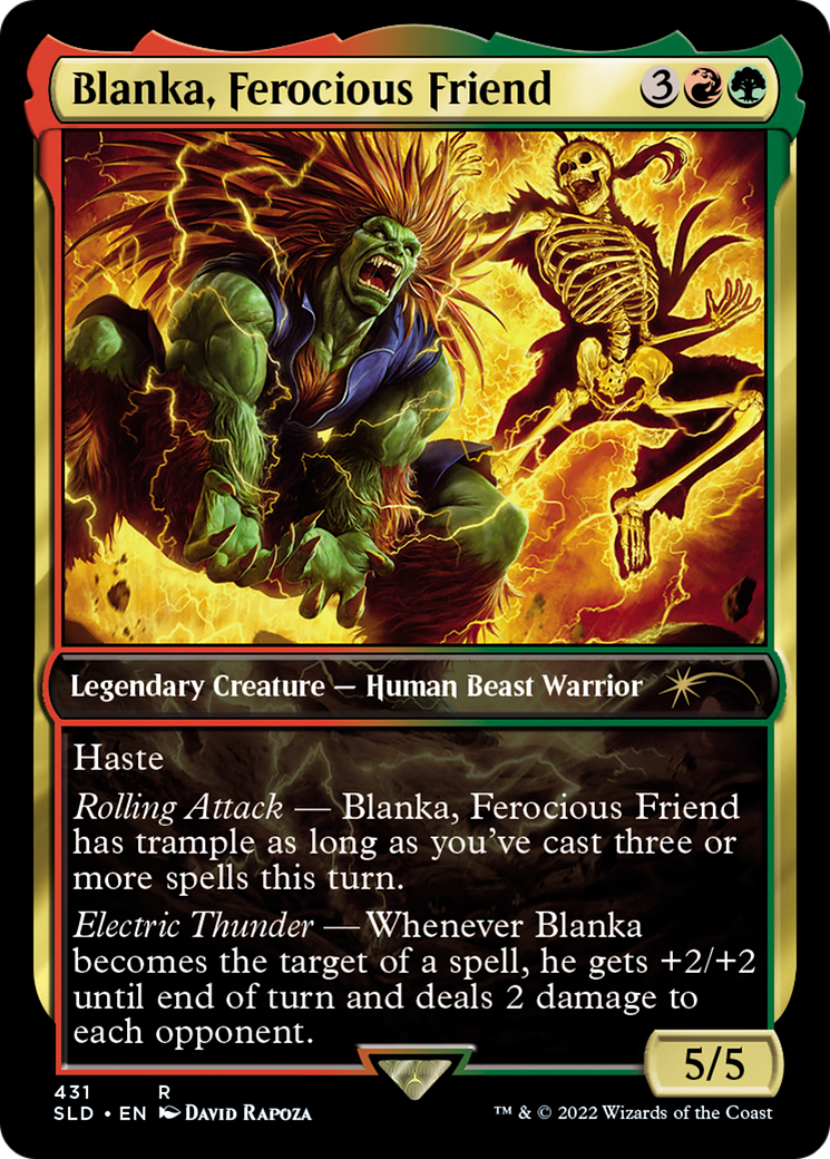 Blanka, Ferocious Friend (SLD-431)  - Secret Lair Drop / Blanka, Ferocious Friend