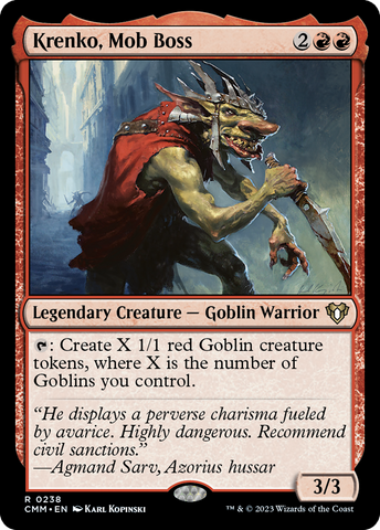 Krenko, Mob Boss (CMM-238)  Foil - Commander Masters