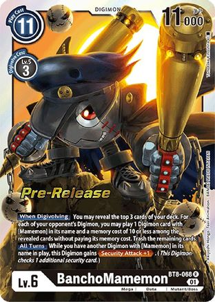 BanchoMamemon (BT8-068) - New Awakening Pre-Release Cards Foil