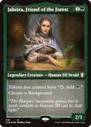 Jaheira, Friend of the Forest (CLB-518)  Etched Foil - Commander Legends: Battle for Baldur's Gate