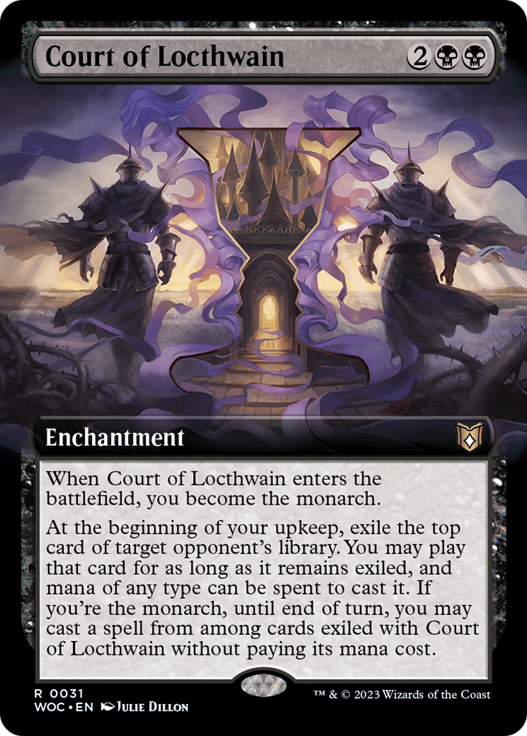 Court of Locthwain (Extended Art) (WOC-031)  Foil - Wilds of Eldraine Commander: (Extended Art)
