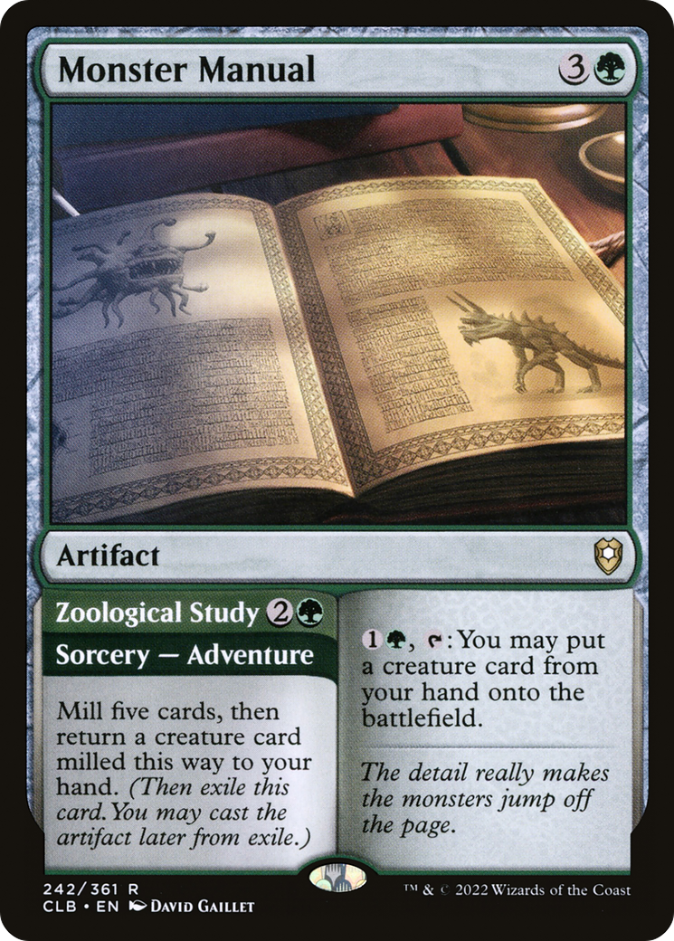 Monster Manual (CLB-242)  - Commander Legends: Battle for Baldur's Gate