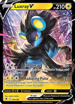 Luxray V 050/189  - Holofoil SWSH10 Astral Radiance - Ultra Rare