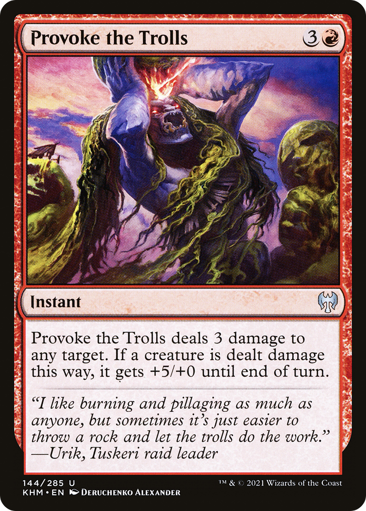 Provoke the Trolls (KHM-144)  - Kaldheim