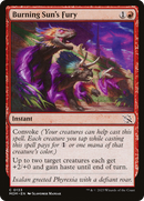 Burning Sun's Fury (MOM-133) - March of the Machine Foil