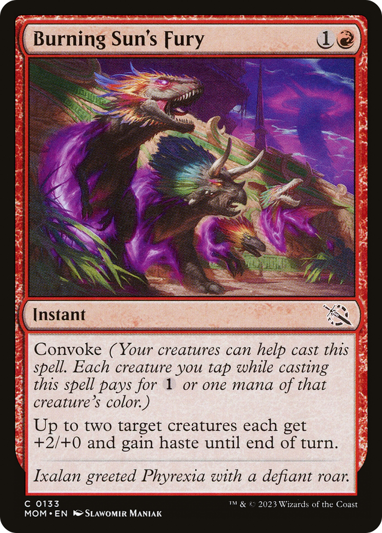Burning Sun's Fury (MOM-133)  - March of the Machine