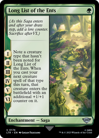 Long List of the Ents (LTR-174)  - The Lord of the Rings: Tales of Middle-earth