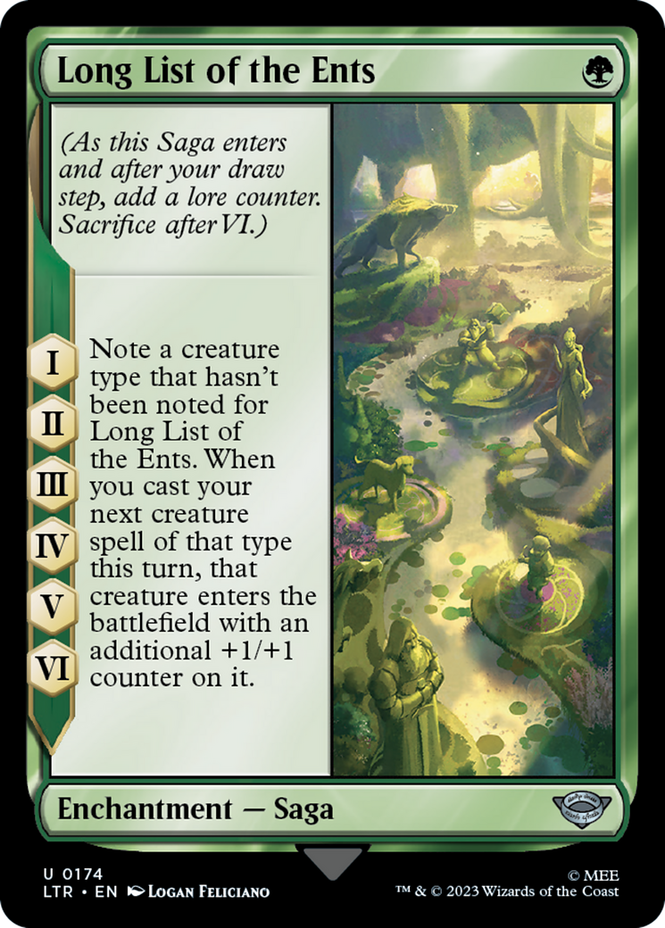 Long List of the Ents (LTR-174) - The Lord of the Rings: Tales of Middle-earth Foil
