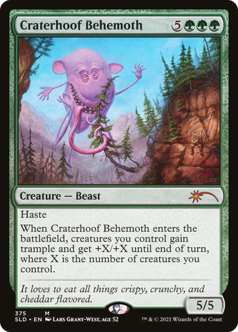 Craterhoof Behemoth (375) (SLD-375)  Foil - Secret Lair Drop