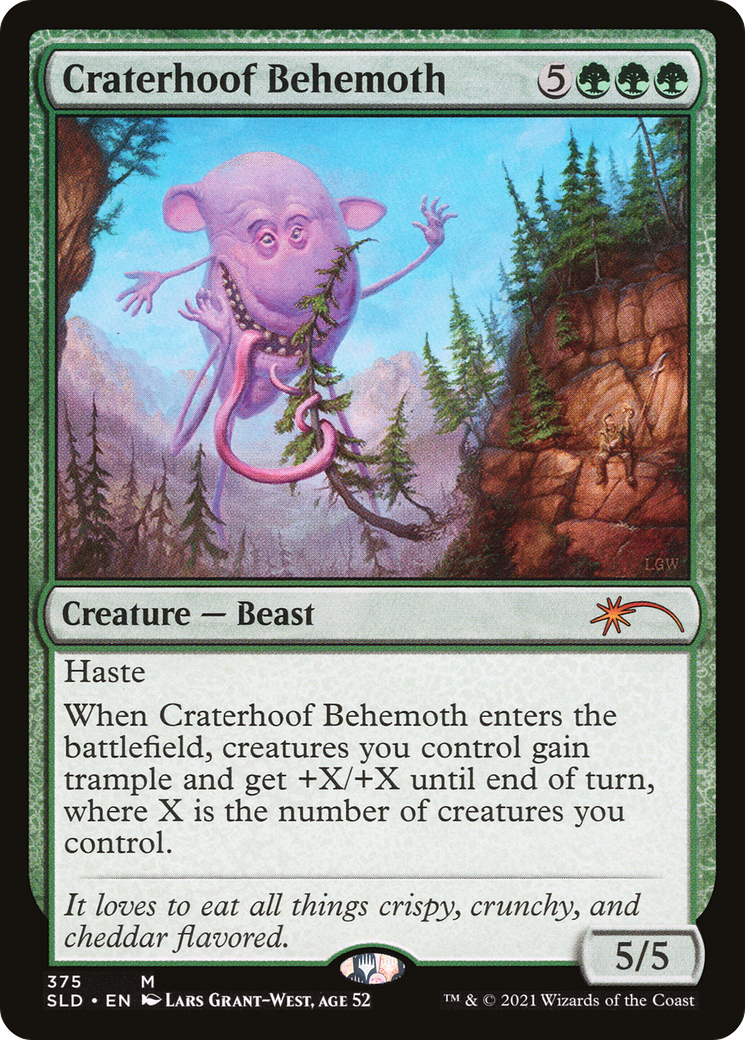 Craterhoof Behemoth (375) (SLD-375)  - Secret Lair Drop