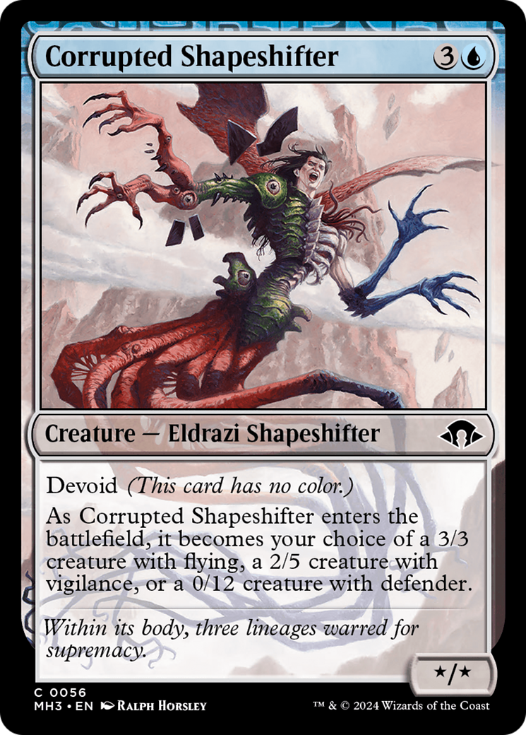 Corrupted Shapeshifter (MH3-056)  - Modern Horizons 3: (devoid)