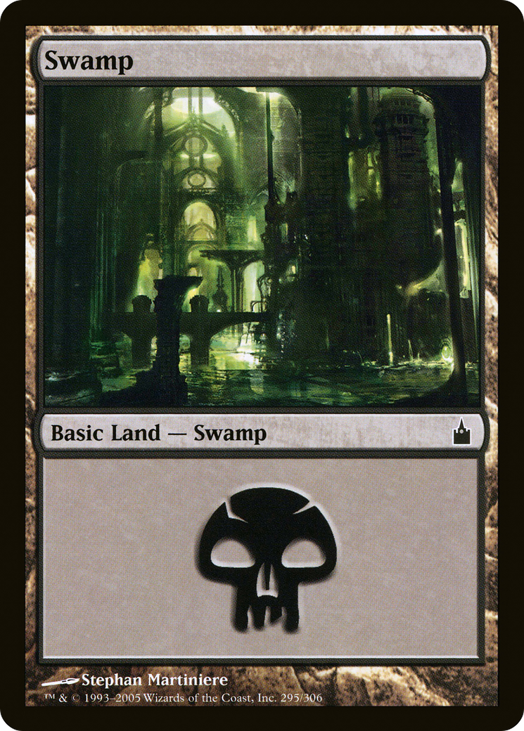 Swamp (295) (RAV-295)  Foil - Ravnica: City of Guilds