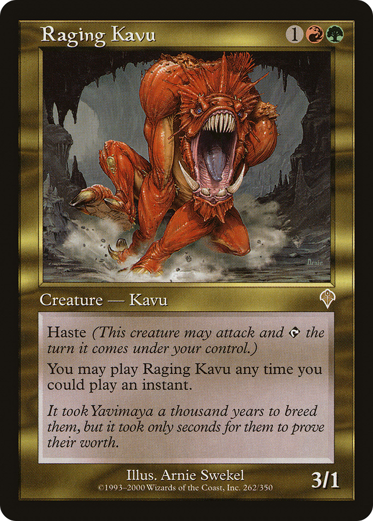 Raging Kavu (INV-262)  Foil - Invasion