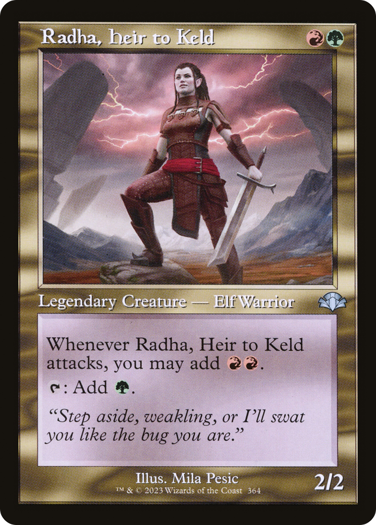 Radha, Heir to Keld (Retro Frame) (DMR-364)  - Dominaria Remastered