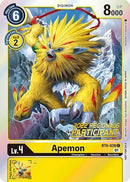 Apemon (2022 Championship Online Regional) [Online Participant] (BT6-038) - Double Diamond Foil