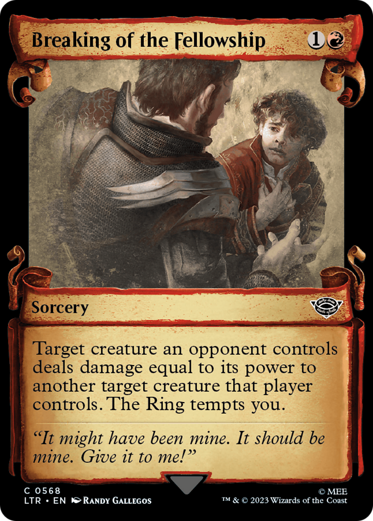 Breaking of the Fellowship (Showcase Scrolls) (LTR-568)  Foil - The Lord of the Rings: Tales of Middle-earth: (Showcase)