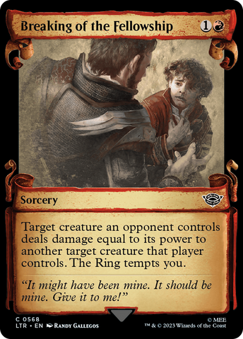 Breaking of the Fellowship (Showcase Scrolls) (LTR-568)  Foil - The Lord of the Rings: Tales of Middle-earth: (Showcase)