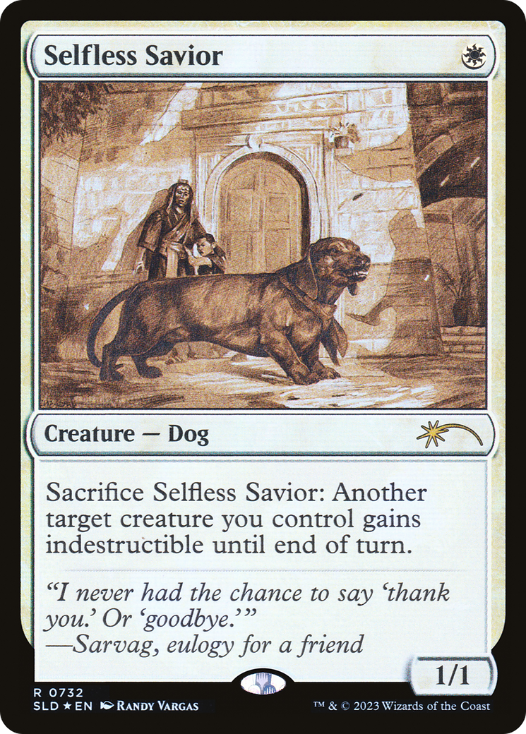 Selfless Savior (Sketch Showcase) (SLD-732)  Foil - Secret Lair Drop