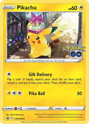 Pikachu SWSH234  - Holofoil SWSH Sword & Shield Promo Cards - Promo