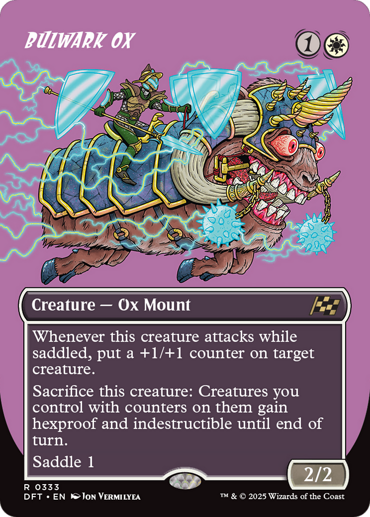 Bulwark Ox (Borderless) (DFT-333) - Aetherdrift (Borderless) Foil