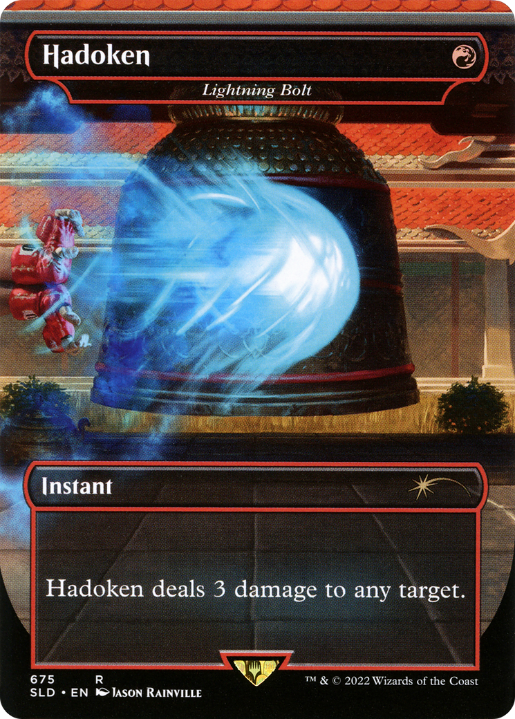Hadoken - Lightning Bolt (SLD-675)  Foil - Secret Lair Drop / Hadoken (Borderless)
