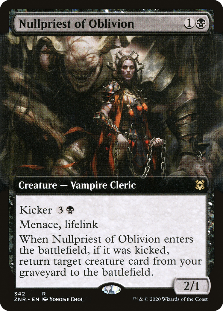Nullpriest of Oblivion (Extended Art) (ZNR-342)  Foil - Zendikar Rising: (Extended Art)